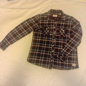 Weatherproof Vintage Plaid Flannel Button  Down Shirt Lumberjack Red/White